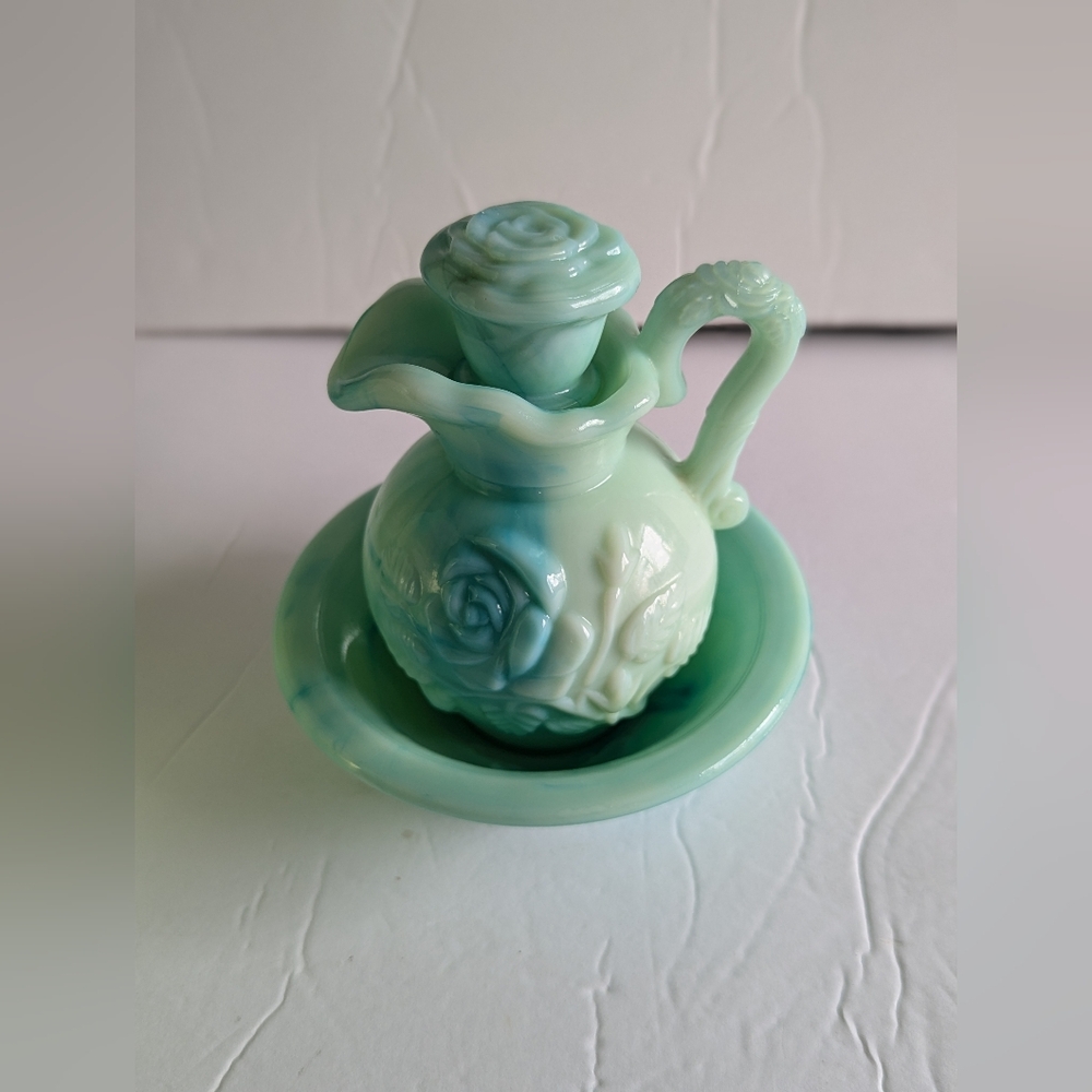 Vintage 1970s Avon Victoriana Pitcher & Bowl with Box